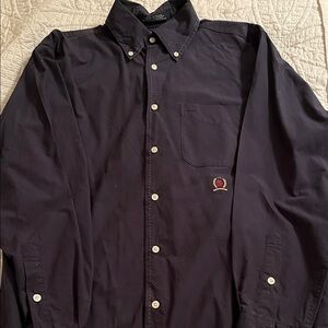 Tommy Hilfiger Navy Men's Button Down Shirt